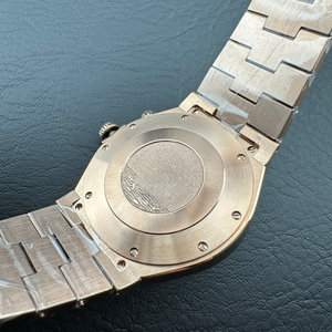 Reloj Automático de Doble Hora en Tono Oro Rosa para Hombre, Esfera Marrón, Reloj Mecánico Multifunción con Indicador de Reserva de Energía - Product Image 5