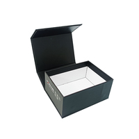 Boîte en carton magnétique de luxe à design personnalisé écologique pour produits électroniques haut de gamme, emballage cadeau pour écouteurs noirs