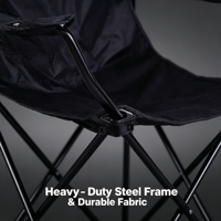 Chaise pliante d'extérieur robuste et portable pour le camping, avec accoudoirs, en tissu Oxford, personnalisable, vente en gros pour fabricants