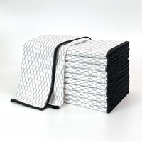 Serviettes de nettoyage absorbantes sans traces, sans peluches, pour polissage, séchage du verre, des miroirs, des fenêtres, de la cuisine, des voitures et de la vaisselle