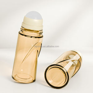 Emballage de parfum à bille, flacon de parfum vide rond de luxe de 50 ml, huile essentielle, déodorant à bille, flacon de parfum en verre à bille, déodorant à bille - Product Image 2