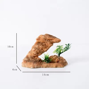 Ornement de rocaille miniature en résine pour aquarium, décoration paysagère artificielle de montagne pour aquarium, élément de pierre simulée - Product Image 2