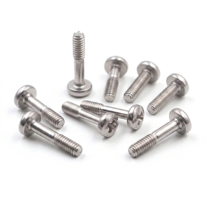 Tornillo de retención de cabeza Phillips con ranura cruzada de acero inoxidable 304 316, tornillo cautivo antideslizante de media rosca para máquina - Product Image 1