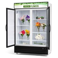 Réfrigérateur vitrine à fleurs Rebirth Procool à 2 portes, design « Fleurs fraîches » ; 35 pieds cubes, 45 pouces de large