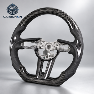 Volant sport à fond plat 3 branches personnalisé pour Mazda Mazda 3/6/CX3/CX4/CX5/CX50/CX30/CX8/CX9/CX90 - Fibre de carbone - Product Image 3
