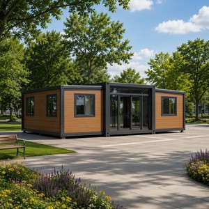 SUNRISE High Quality Modular Villa House Steel Structure Modern Design Thermal Insulation Movable Prefab Resort Hotel <b>Camping</b> - Product Image 1