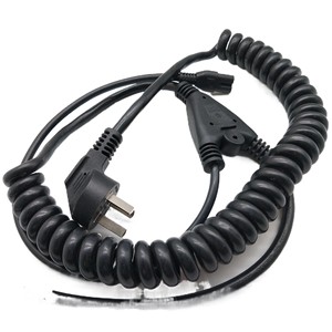 Cable de Alimentación con 2 Tomas de Corriente, Enchufe Nema, Extremos Desnudos, para Uso en Electrodomésticos, Material PVC - Product Image 4