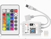 Télécommande 5V-24V pour Bande LED RGB RGBW Dream Color Wifi/Bluetooth/IR/RF, Variateur de Luminosité pour Ruban LED