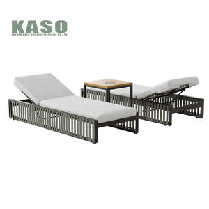 Tumbona <span class=keywords><strong>para</strong></span> Piscina, Silla <span class=keywords><strong>para</strong></span> el Borde de la Piscina, Silla de Exterior <span class=keywords><strong>para</strong></span> Natación, Tumbona de Aluminio y <span class=keywords><strong>Madera</strong></span> de Teca <span class=keywords><strong>para</strong></span> Playa - Product Image 4