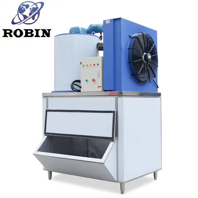 Robin neige flocon machine de fabrication de glace 0.3T flocons machine de production de glace