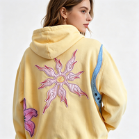 Haut décontracté pour femme, style Y2K, surdimensionné, à épaules tombantes, brodé et tricoté, motif dessin animé, fabrication sur mesure, faible MOQ, collection automne-hiver
