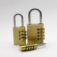 Cadenas en laiton petit format pour bagages, sécurité, antivol, 40 mm, combinaison à 4 chiffres