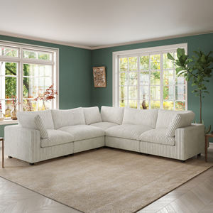 ATUNUS <span class=keywords><strong>USA</strong></span> Tersedia, Pengiriman Langsung, Sofa Modern Grosir, Furnitur Ruang Tamu, Kain Corduroy, Sofa Modular <span class=keywords><strong>Sectional</strong></span>, Set Sofa - Product Image 4
