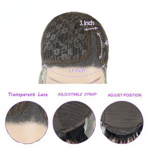 Perruque en cheveux naturels Little Elf noire de 6 pouces pour coupe 13x4x1 - Product Image 5