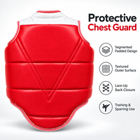 Combinaison de boxe en cuir rouge à prix d'usine, douce, protectrice et durable pour l'entraînement de Muay Thai et de Kickboxing