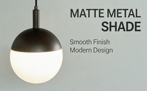 Lampadari a Globo con Parte Superiore in Metallo e Canopra Sospesa da Cavo in Tessuto, Design Girevole per Uso Alberghiero, Alta Luminosità e Protezione per gli Occhi - Product Image 3