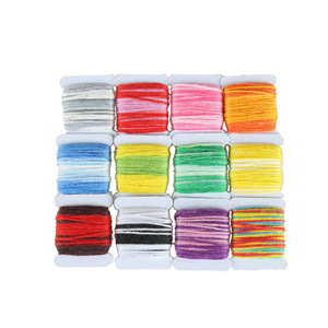 Cross Stitch Embroidery Thread <b>Set</b> 192 Colors 3 Layer Box With Needles Scissors Storage Case For Hand <b>Sewing</b> Crafts - Product Image 4