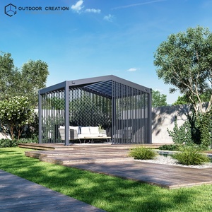 Gazebo de Lujo Motorizado con Certificación CE, Impermeable, con Techo Rígido, Pérgola de Jardín de Aluminio, Bioclimática, para Exteriores - Product Image 2