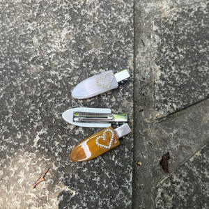 คลิปหนีบผมอะซิเตทปลายสูงสำหรับผู้หญิงกิ๊บด้านข้างรูปหัวใจใช้งานได้หลากหลายทุกวันน่ารักหน้าผากเรียบ - Product Image 4