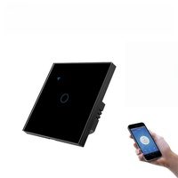 Interrupteur intelligent Zigbee de haute qualité, norme européenne, type 86, panneau tactile en verre trempé, commande vocale Smart Life, fil neutre requis