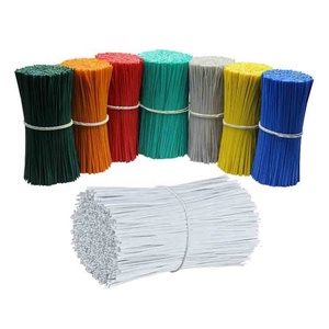 Attaches en fil métallique pour plantes de jardin, attaches en métal, attaches en câble, attaches en fil recouvert de PE PVC, clips pour cerceaux de serre - Product Image 1