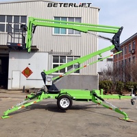 Beterlift Nacelle articulée montée sur remorque de 40 pieds