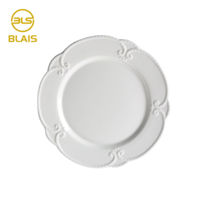 Juego <span class=keywords><strong>de</strong></span> Platos <span class=keywords><strong>de</strong></span> <span class=keywords><strong>Porcelana</strong></span> Ecológica <span class=keywords><strong>de</strong></span> Lujo, con Relieve, Color Blanco, Marca BLAIS, Diseño Alegre y Festivo - Product Image 3
