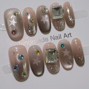<span class=keywords><strong>Uñas</strong></span> Acrílicas Súper Cortas <span class=keywords><strong>de</strong></span> Verano, Transparentes, Lindas, Suaves, <span class=keywords><strong>de</strong></span> Gel, Hechas a Mano, 10 Piezas, <span class=keywords><strong>Uñas</strong></span> Postizas con Etiqueta Privada - Product Image 2