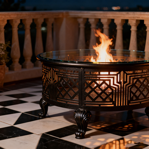 Brasero de Hierro Ornamentado para Reuniones Familiares, Ambiente Exterior en Patios, Balcones y Jardines de Europa y América - Product Image 4