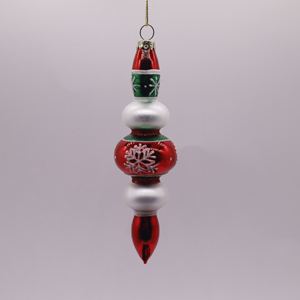 Bijou décoratif à double pointe en verre soufflé à la main, fait-main, décoration pour arbre <span class=keywords><strong>de</strong></span> noël, 20 pièces - Product Image 3