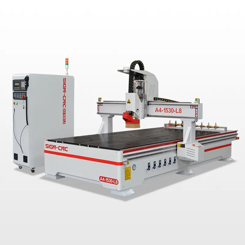 SIGN A4-1530-L8 ATC 3D Metal Mould Engraver Milling Machines with cnc router wood door making machine