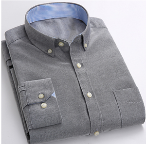 <span class=keywords><strong>Camicia</strong></span> da uomo a maniche lunghe, vestibilità <span class=keywords><strong>regular</strong></span>, tinta unita, in tessuto Oxford. - Product Image 5