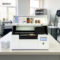 Impresora UV Rotativa de 360 Grados para Botellas de Agua, Vasos, Latas de Vidrio, Diámetro de 45-100 mm, Cabezal de Impresión I3200HD