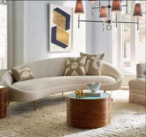 Nordic Ins Simple Couch Luxury love Seat Teddy Fabric Skin Curved Sofa <strong>Chair</strong> Furry Couch Fur Shaggy Fluffy Living Room Sofa - Product Image 6