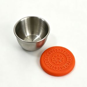 Pot à condiments portable en acier inoxydable SFB32 717 avec couvercles en silicone hermétiques et anti-fuites, contenants alimentaires pour barbecue en plein air - Product Image 6