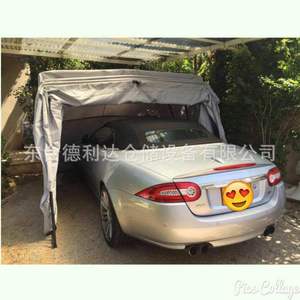 Delida Carport Zinc Plating Cloth Tarpaulin Manual Operation Mobile Garage For Vehicle Protection - Product Image 3