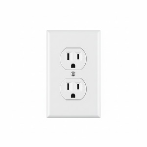 กล่องที่มี3หน่วยแผ่นติดต่อดูเพล็กซ์, 2เสา, สายมาตรฐาน, สีขาว - Product Image 1