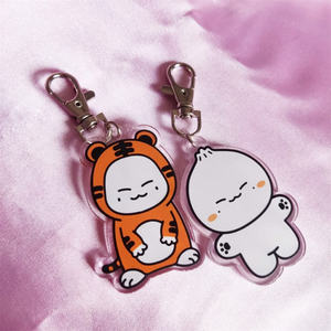 2 pz/set Kpop <span class=keywords><strong>Monsta</strong></span> X cartone animato acrilico portachiavi MINHYUK JOOHEON cane gatto animale simpatico portachiavi borsa chiave decorazione HYUNGWON I.M fan regalo - Product Image 5