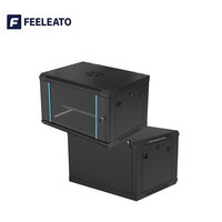 Armoire serveur murale 19 pouces 6U 9U 12U, armoire réseau sur pied 42U avec porte vitrée pour centre de données et équipement informatique