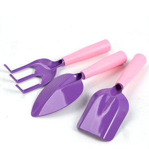 Toptan Sıcak Satış DIY Gıda Sınıfı 4 Parçalı Kürek Tırmık Çatal Renkli Plastik El Tipi Çocuk Bahçe Aletleri Bahçe Aksesuarları - Product Image 5