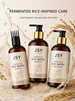 Kit de Soins Capillaires à l'Eau de Riz Fermentée Marque Blanche : Shampoing, Après-Shampoing, Huile Capillaire Nourrissante – Fabricant OEM ODM, Fournisseur en Gros