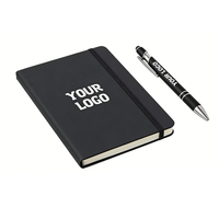 Carnets en cuir PU personnalisés avec logo, cadeaux promotionnels pour entreprises, format A6 pour étudiants, carnet de notes à couverture rigide, journal A5