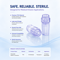 Connecteurs IV stériles jetables moulés avec précision pour un moulage par injection plastique médical fiable