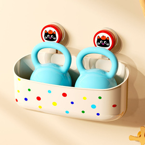Dopamine Suction Cup Storage Box Oval Bathroom Shelf With Durable Mounting For Toilet Vanity Organization - Product Image 4