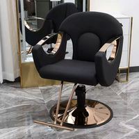 Fauteuil de Barbier Professionnel pour Salon de Coiffure – Chaise Inversée pour Permanente et Coloration, Tabouret de Coiffage