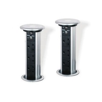 3 prises Allemagne 2 RJ45 Triangle Réunion Bureau Conférence Table de bureau Table de table Pop UpSocket pour bureau