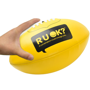 Palle da calcio in vera pelle in PVC palloni da rugby palloni personalizzati con logo personalizzato 5 <span class=keywords><strong>regole</strong></span> australiane - Product Image 5