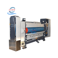 Machine de conversion de cartons FFG avec adsorption sous vide complète, impression flexographique 4 couleurs, rainurage, découpe, pliage, collage et agrafage