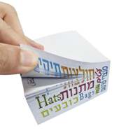 Bloc-notes carré autocollant personnalisable avec logo, taille et couleur sur mesure, bloc-notes de bureau durable pour usage professionnel et scolaire