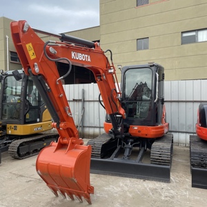 Miniexcavadora Kubota U55-4 Usada con Giro Cero de Cola, 5.5 Toneladas, Origen Japón, Lista para Envío para Construcción Urbana - Product Image 3